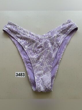 Berlook Purple Textured Bikini Bottom Small